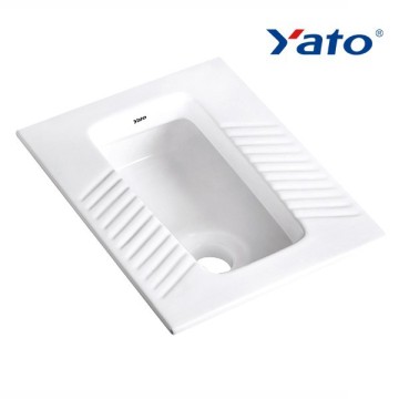 Ceramic pan toilet pan squat toilet without trapway YD-008 YATO