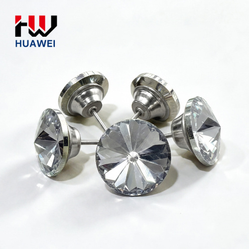 Botones de sofá de cristal redondos con alfiler de aguja HUAWEI de 22 mm