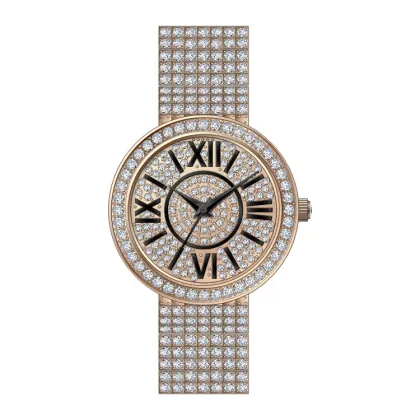 Full iced-out Lady's Jewellery wrist watch