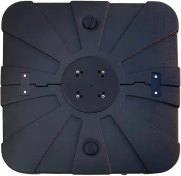 Large Black Outdoor Umbrella Base for Roma Water Tank Sun Parasol