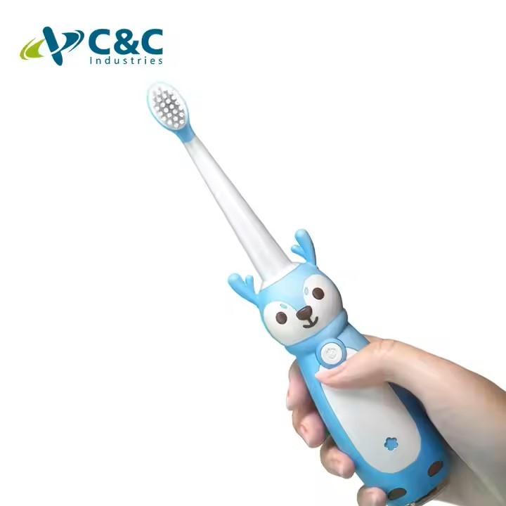 Or-Care Sonic Electric Toothbrush Rechargeable Cartoon Smart Children Waterproof Electric Toothbrush for 3-13 Year Old Kids