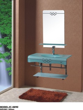 Painting Finished Black Glass Basin Top Sink
