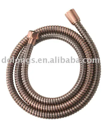 Red bronze shower hose