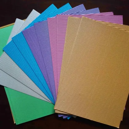 Kids Craft A4 Pearl Corrugated Paper 160g E-Flute