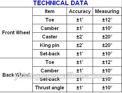Wheel alignment, car wheel alignment, 4-wheel alignment with CE,Tongda TDA-158 wheel alignment machine price