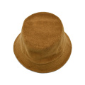 New Design Brown Terry Towel Bucket Hat