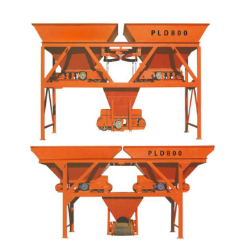 Durable concrete two bin batching machhine for sale