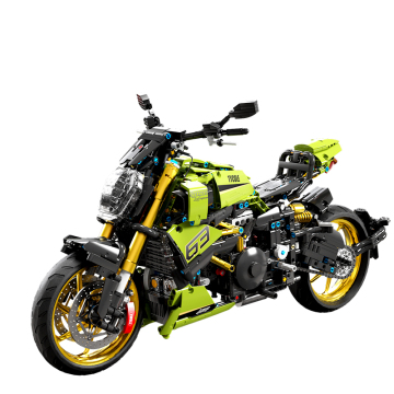 2023 New 2025PCS Racing Motorcycle Bricks 1:5 Scale Rapid Racing Motorbike Locomotive Building Blocks Toy Set