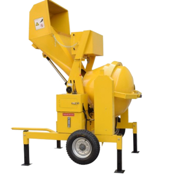 Quality Guaranteed TDCM500DHT Tilting Drum Concrete Mixer with Hydraulic Hopper