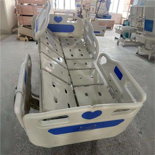 Five-Function Electric Hospital Bed with Stainless Steel and ABS Rails