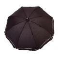 Women's Straight Umbrella With Scallop Edge