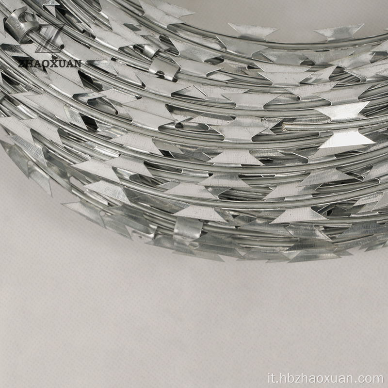 Galvanizzato Razor Bisped Wire per recinzione carceraria