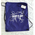 Nylon drawstring swim backpack bag