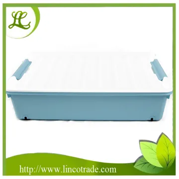 Plastic Storage Box With Lock And Wheel