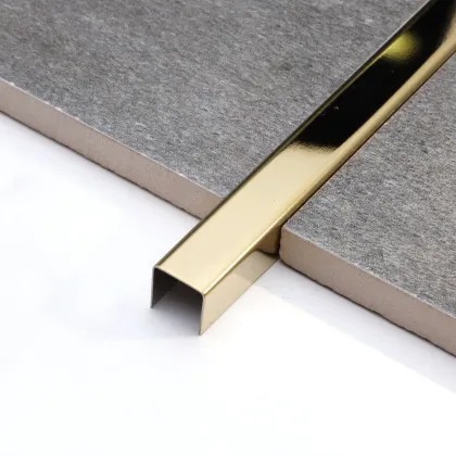 Modern Metal Stainless Steel Tile Trim Transition Strips for Flooring