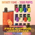 Dispositivo de vape de vape desechable Fume Infinity al por mayor