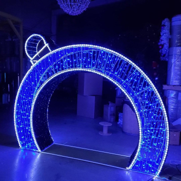 RayTop 3D Outdoor Large Christmas Light Arch for Wedding Decoration