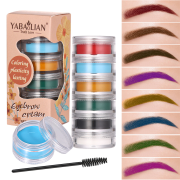 Naturally Long-Lasting Waterproof Eyebrow Pomade with Brush