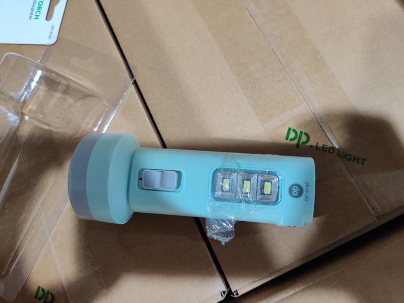 Portable Rechargeable LED Torch with 3W Power and Side Light