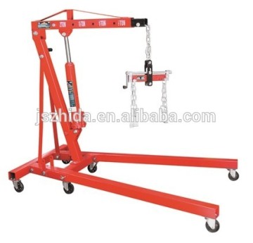 2 ton folding manual hydraulic jack engine hoist crane