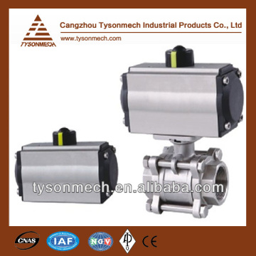 Tysonmech hot sale 3pc pneumatic ball valve