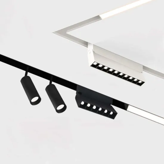 Rail Dali Dimmable Track Lighting System - LED Magnetic Track Light, Low Voltage DC48V, White, 7W/12W/20W, PC Modern
