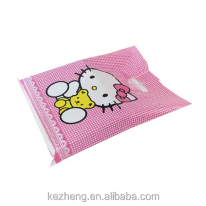 Hello Kitty biodegradable shopping plastic bags on roll
