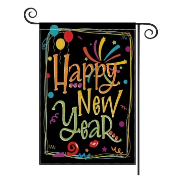 New design custom printed happy birthday garden flag