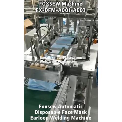 Automatic Disposable Surgical Mask Earloop Welding Machine