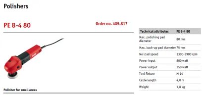 800W FLEX Variable Speed 1300~3900 RPM Angle Grinder