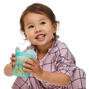Zip Top Reusable 100% Silicone Baby Containers