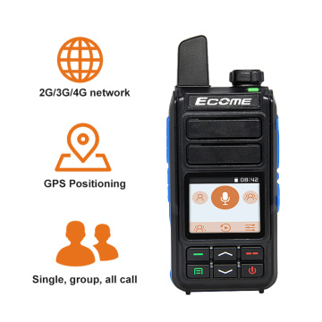 Ecome ET-A33 4G Handheld Radio Walkie Talkie avec carte SIM