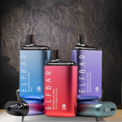 Elf Bar BC5000 Puffs Logotipo de vape desechable Diesuaikan