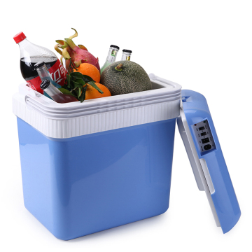 Cool Box 24L 12V Thermoelektrischer Mini -Kühlschrank für Auto-, Camping- und Schwimmbad