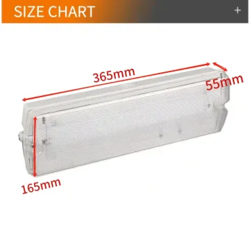 LED Emergency Light with ABS Housing 8W 3W Emergency 180 Min Emergency Time