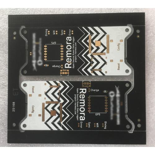 2 layer PCB with black solder