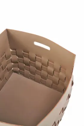 Home storage khaki hand storage baskets