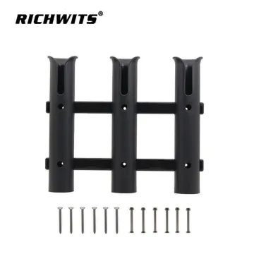 Triple Barrel Plastic Fishing Rod Base Motorboat Yacht Support Detachable Marine Fishing Support Bracket Fishing Rod Holder