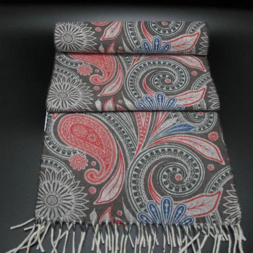 Desain cetak tradisional syal wol syal kasmir murni