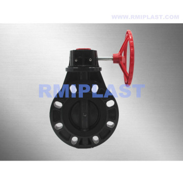 PVC Butterfly Valve Gear Operate ANSI