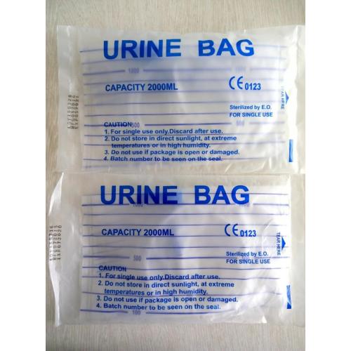 2000ml medische wegwerp urine zak met uitlaat