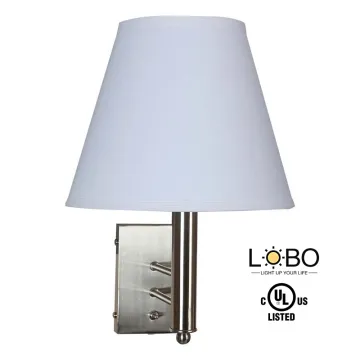 Custom Hotel Suites Lighting: Quality Inn Headboard Single Wall Lamp UL Listed