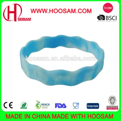 Silicone Wristbands, 100% Silicone, Eco-friendly Materials, Small Orders Accepted
