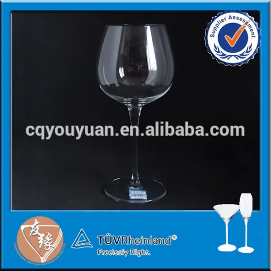 Mouth blown large capacity bulk crystal wine glass G0067L