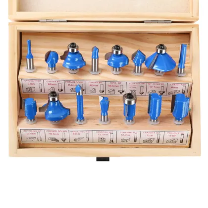 15PCS Router Bits Set - Woodworking Tools & CNC Router Bits for Milling Wood
