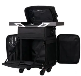 Multi-functional Rolling Makeup Trolley Case