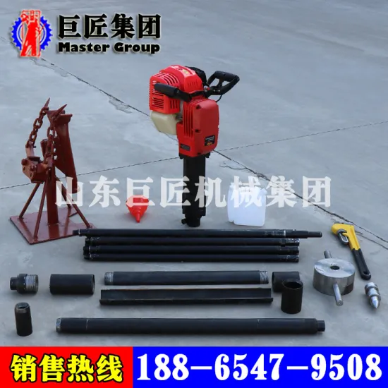 The drilling rig is a dynamic gasoline driller used for soil sampling QTZ-1