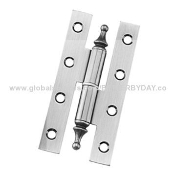 Butt iron door hinge hardware with chrome, brass and nickel colors