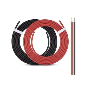 Solar Cable 4mm 6mm 10mm PE Insulated Copper Wire for PV Panels - Wholesale 100m