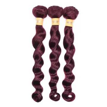 10A Mink Brazilian Virgin Hair, Brazilian Hair Vendor Unprocessed Virgin, 99j# Loose Deep Brazilian Virgin Human Hair Bundle